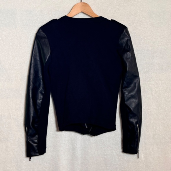 LAST CALL FINAL PRICE GREAT DEAL INC faux leather double zipper jacket large - Picture 9 of 10
